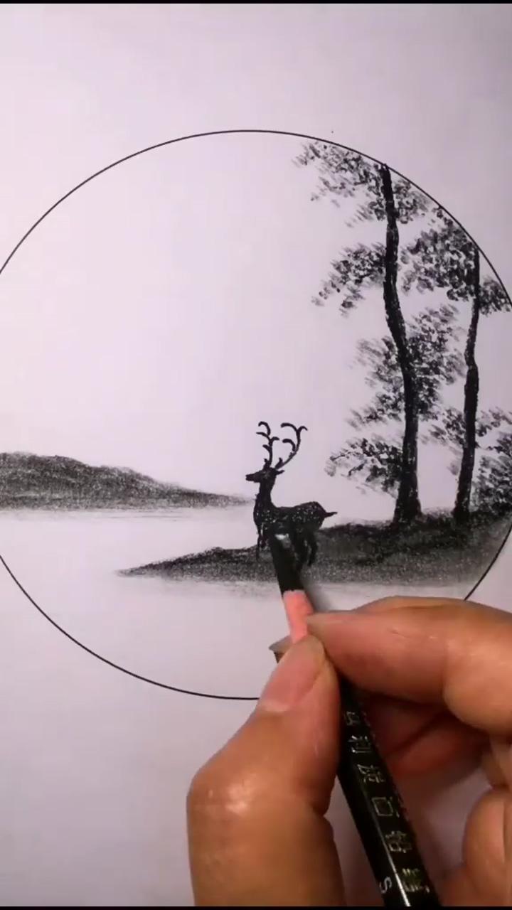 Pencil drawings of nature | pencil drawings for beginners
