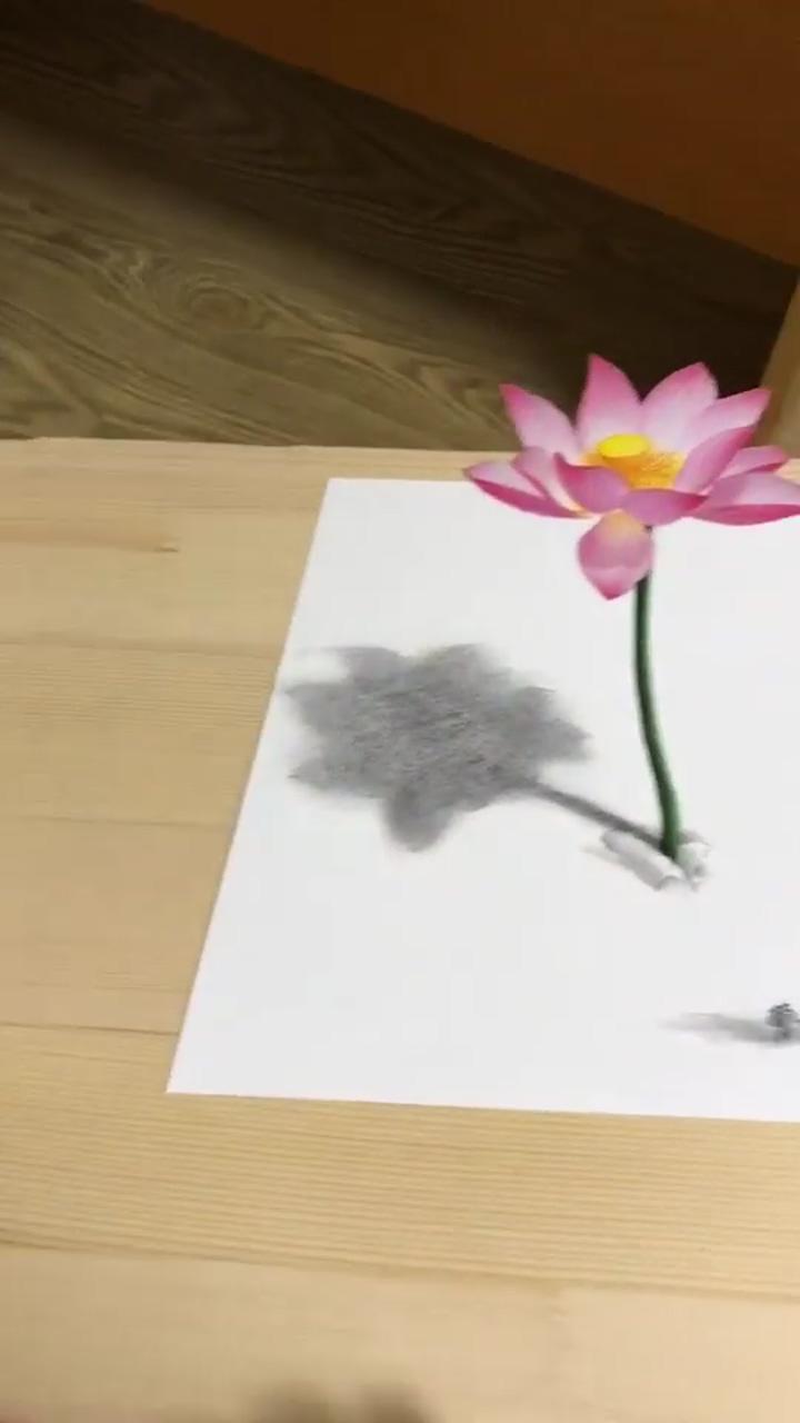 Realistic flower drawing | 3d art drawing