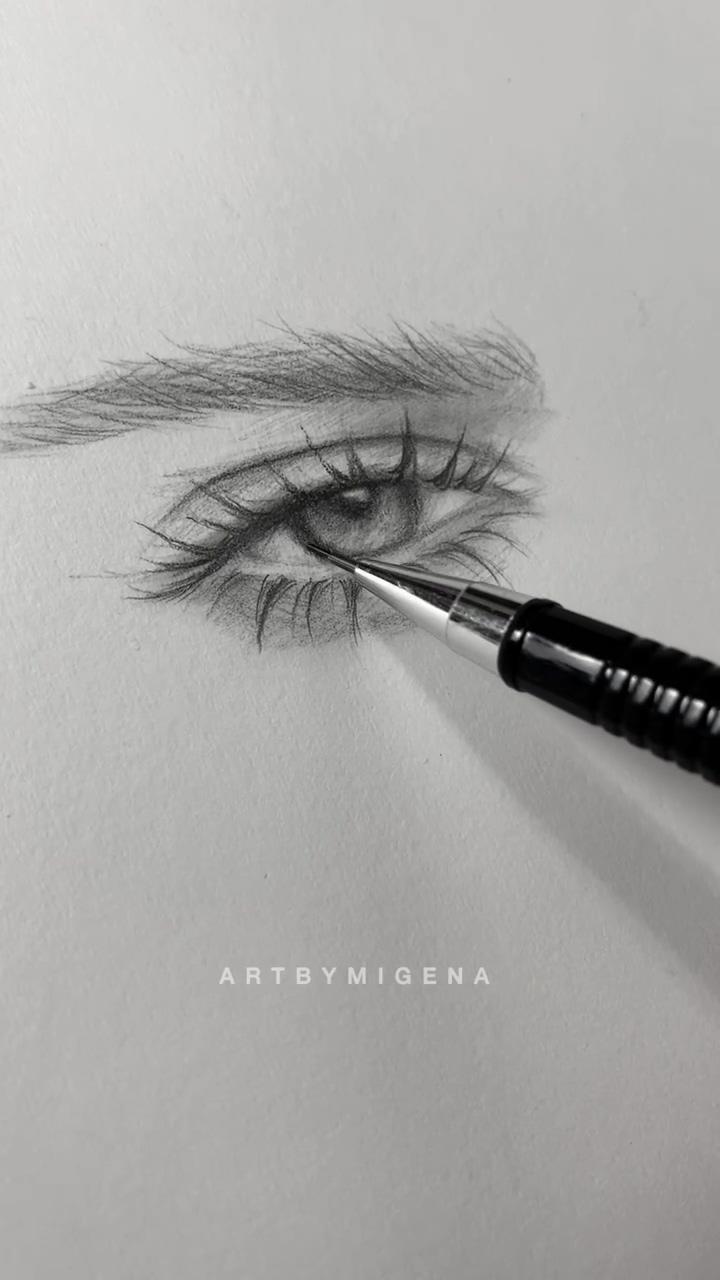 Simple eye sketch | eye sketching #art