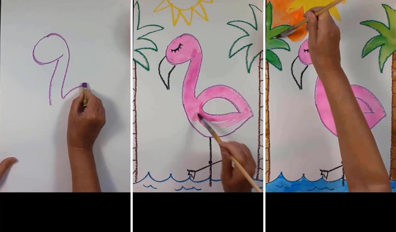 Summertime artsy fun | acrylic painting for kids