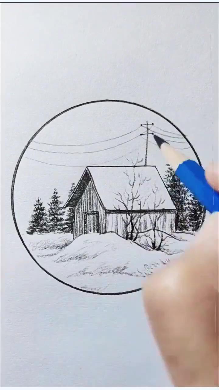 The complete guide on how to draw house | follow me please