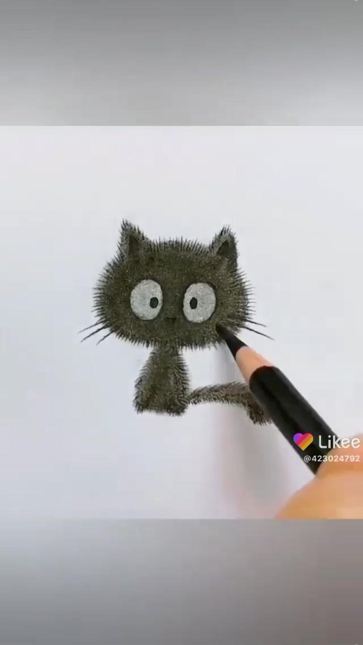 What a cutie; cool pencil drawings