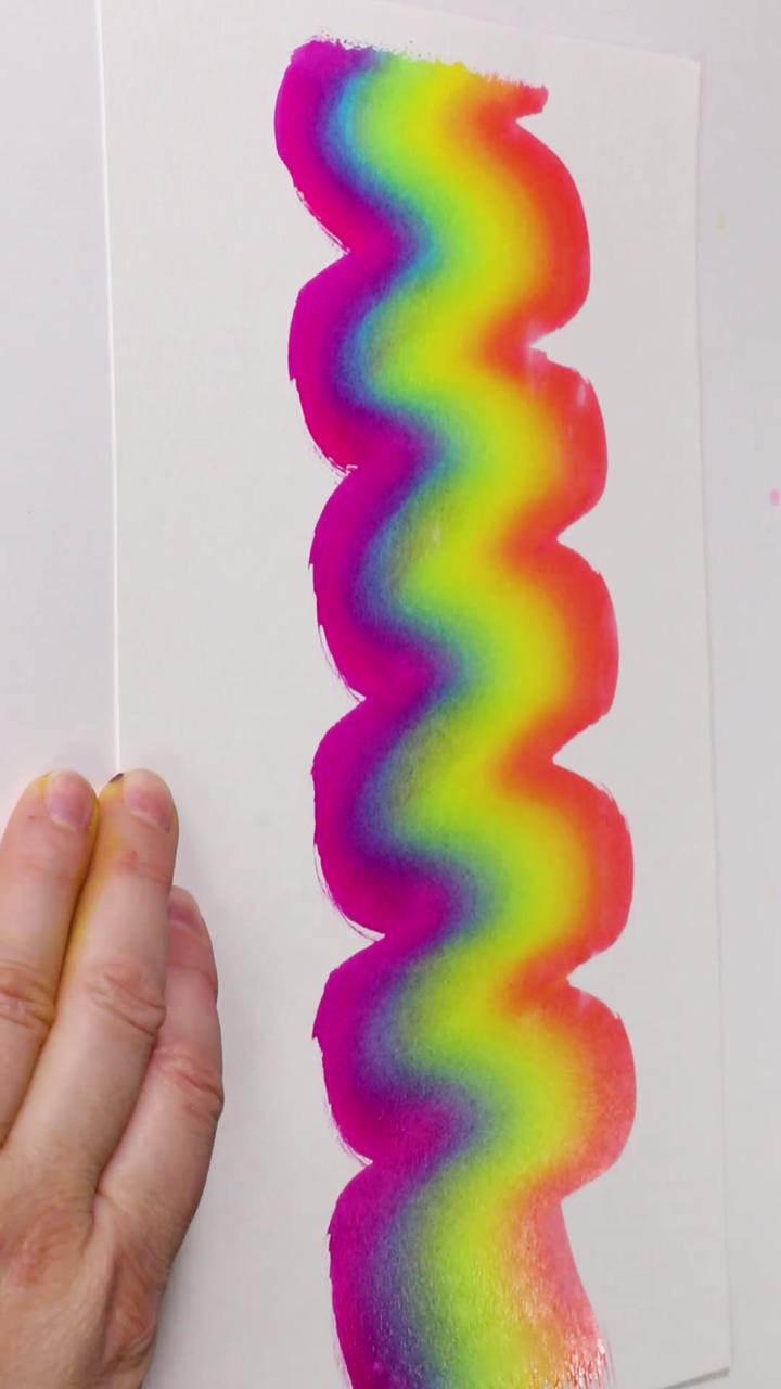 Your daily rainbow | art painting acrylic