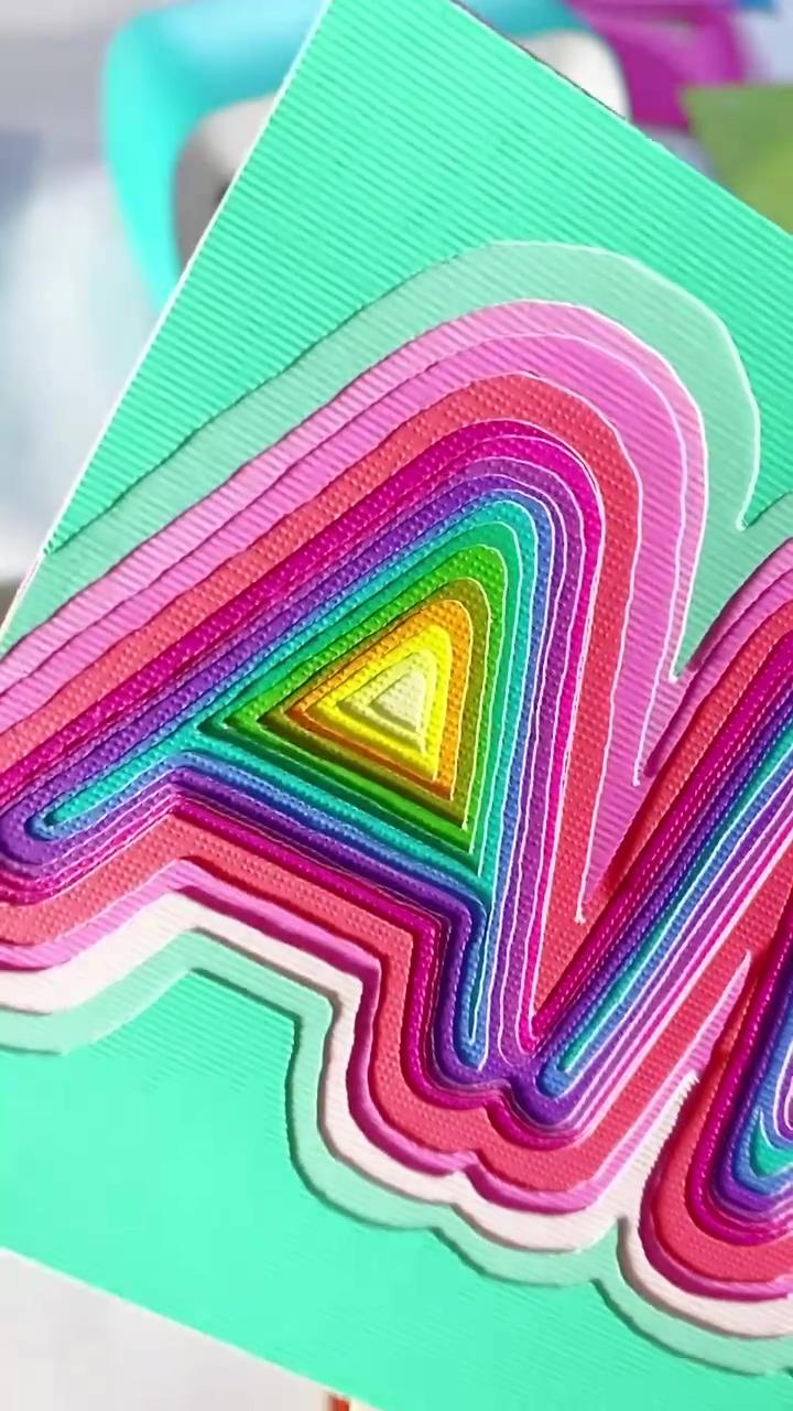Creating rainbow with layers | doll diy crafts