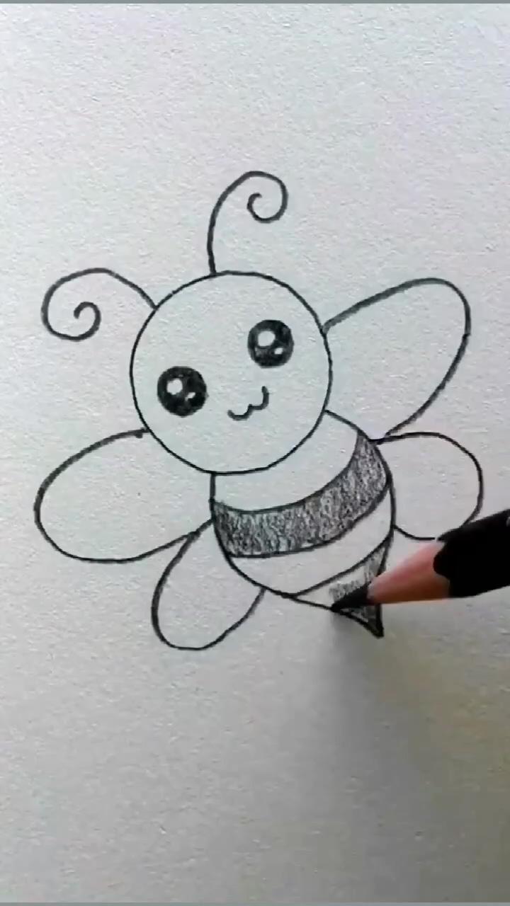 Draw a beautiful honey bee | easy crafts
