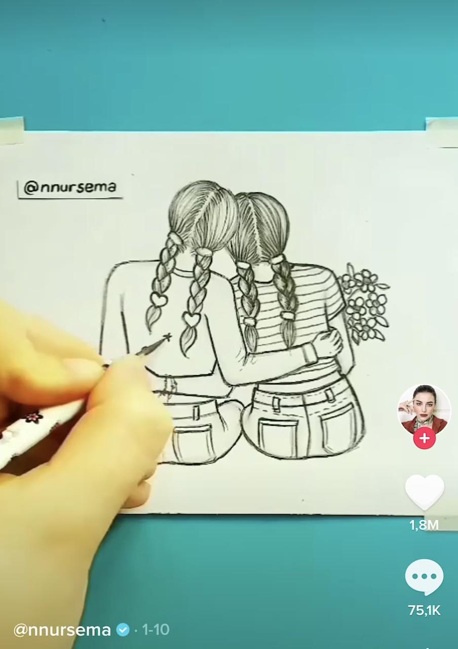 Drawing; drawings for girls
