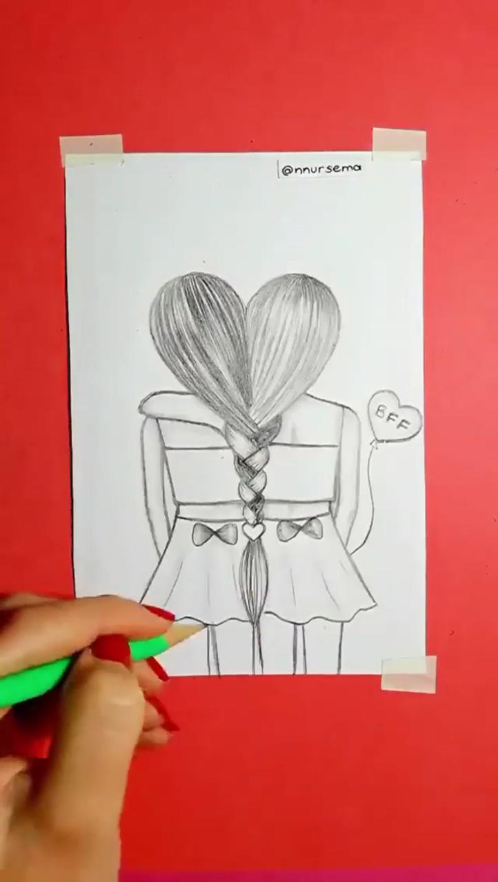 Drawing; easy love drawings