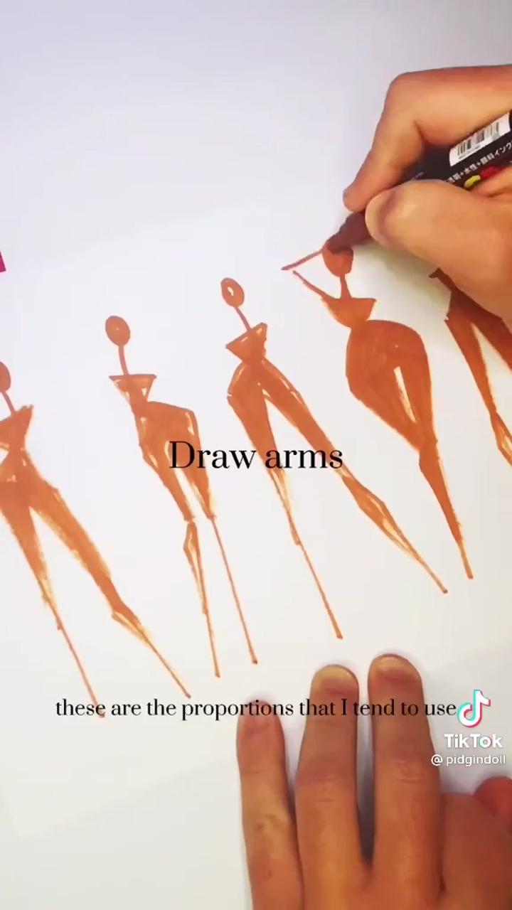 Drawing fashion figure | painting art projects