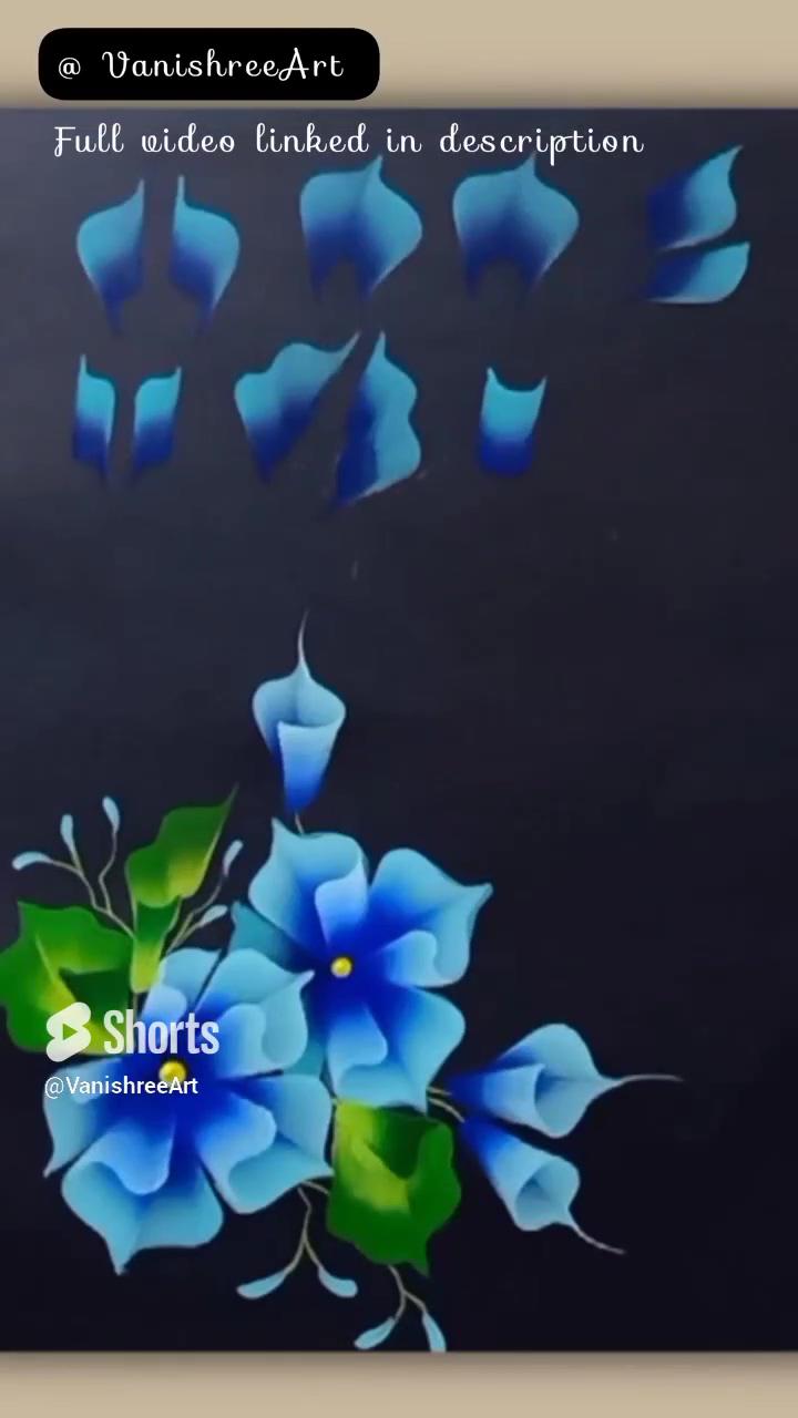 Everyone can paint, acrylic flower painting ideas for beginners / vanishreeart | how to paint orchids step by step tutorial, acrylic painting / vanishreeart