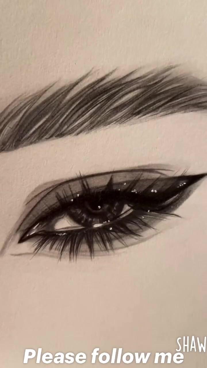 Eye sketch drawing #sketch #pencilsketch; skillshare class on realistic fruit illustrations with colored pencils