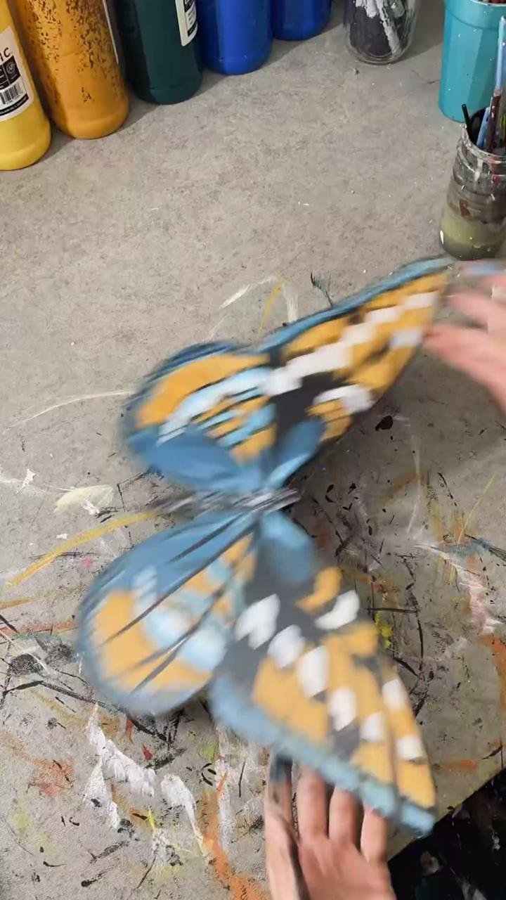 Hand painted butterfly | butterfly art painting