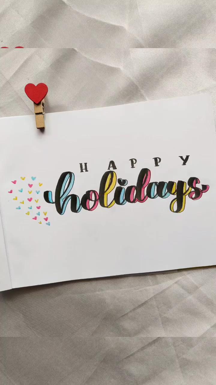 Happy holidays | blending with karinmarkers