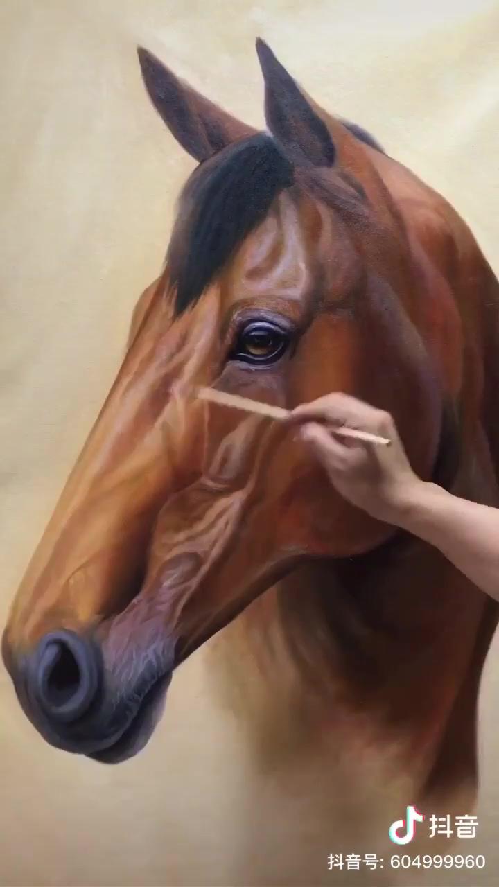 Horse painting large canvas art horse decor horse oil painting, etsy | how to draw more realistic animals, quick tips