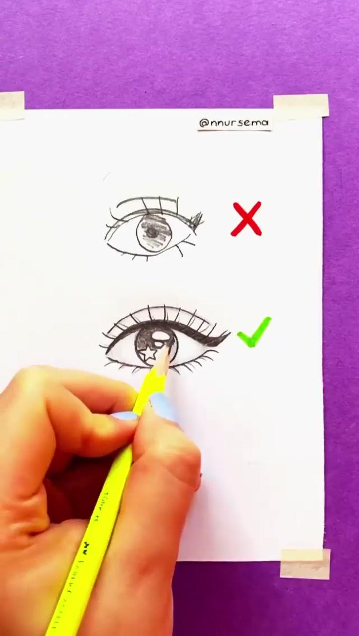 How draw true eyes; drawing