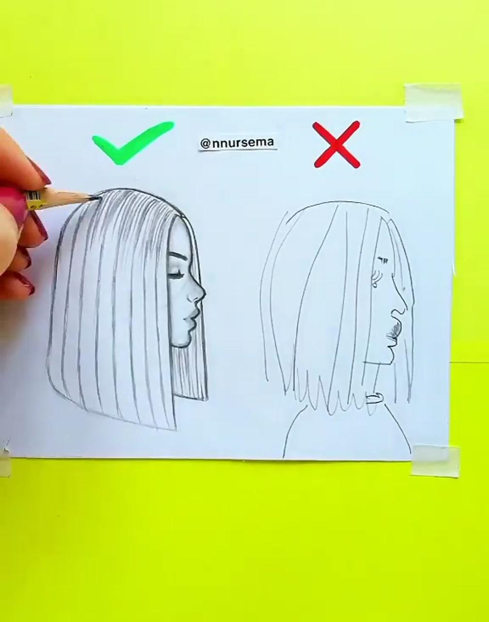 How to draw a girl by nnursema; easy drawings for kids