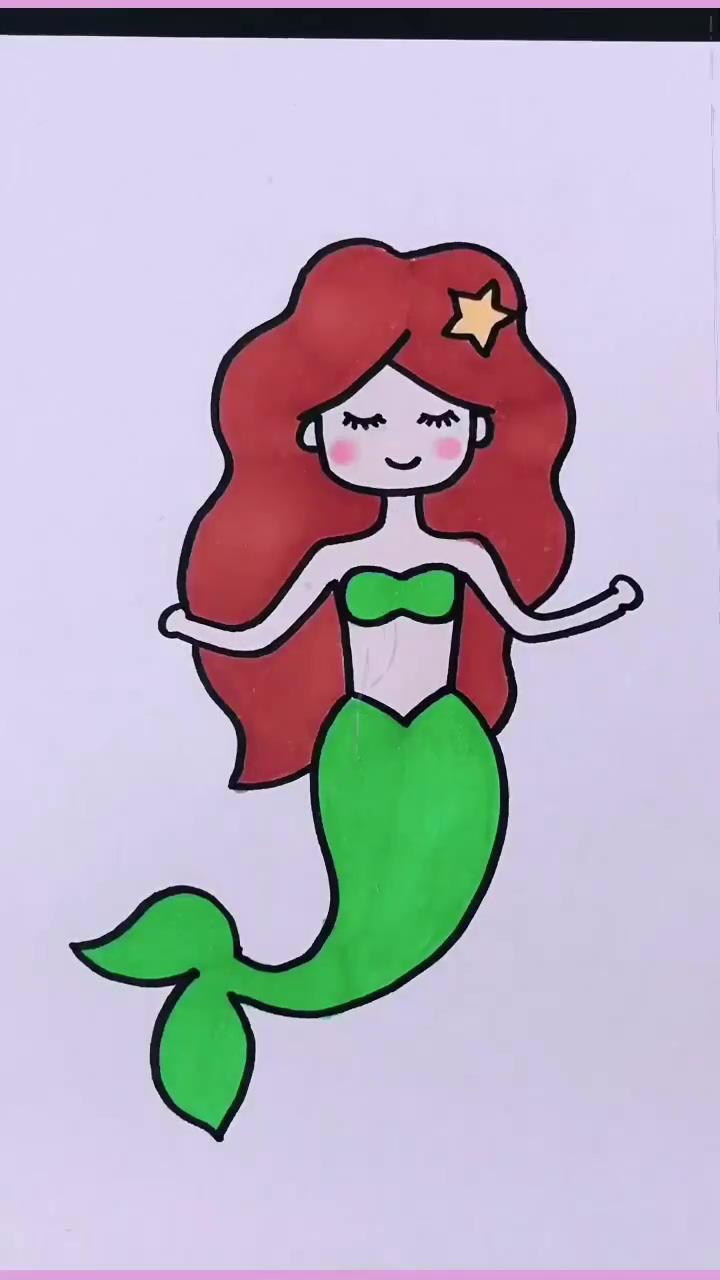How to draw a mermaids step by step | how to draw a girl videoandstep-by-step pictures