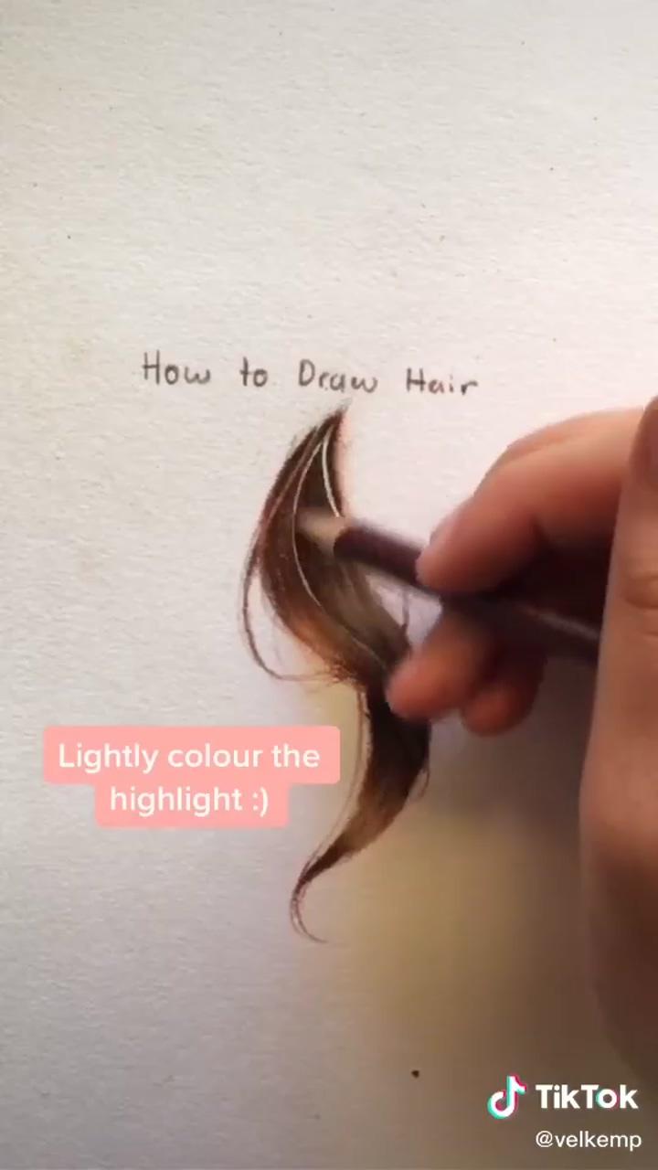 How to draw, easy, basic, simple, hair | beatrisdevivo