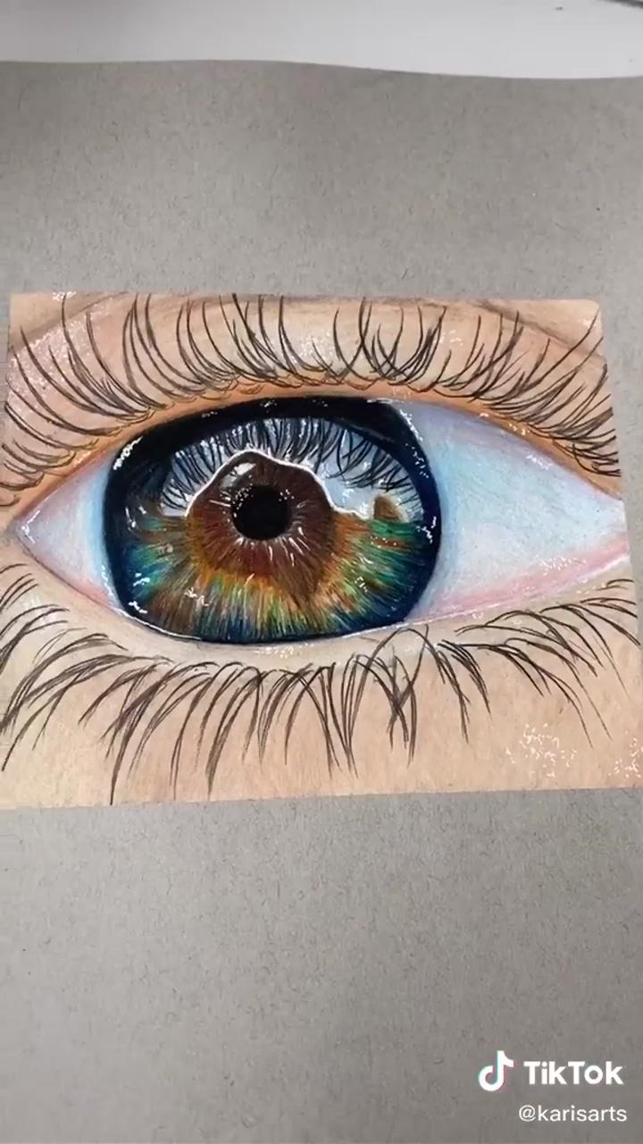 How to paint eye iris | art drawings beautiful