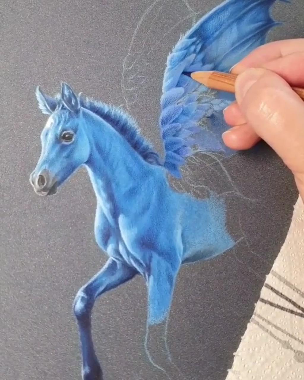 Painting drawing realistic animal colored art by satuma_art | finishing touches, coloured pencil portrait