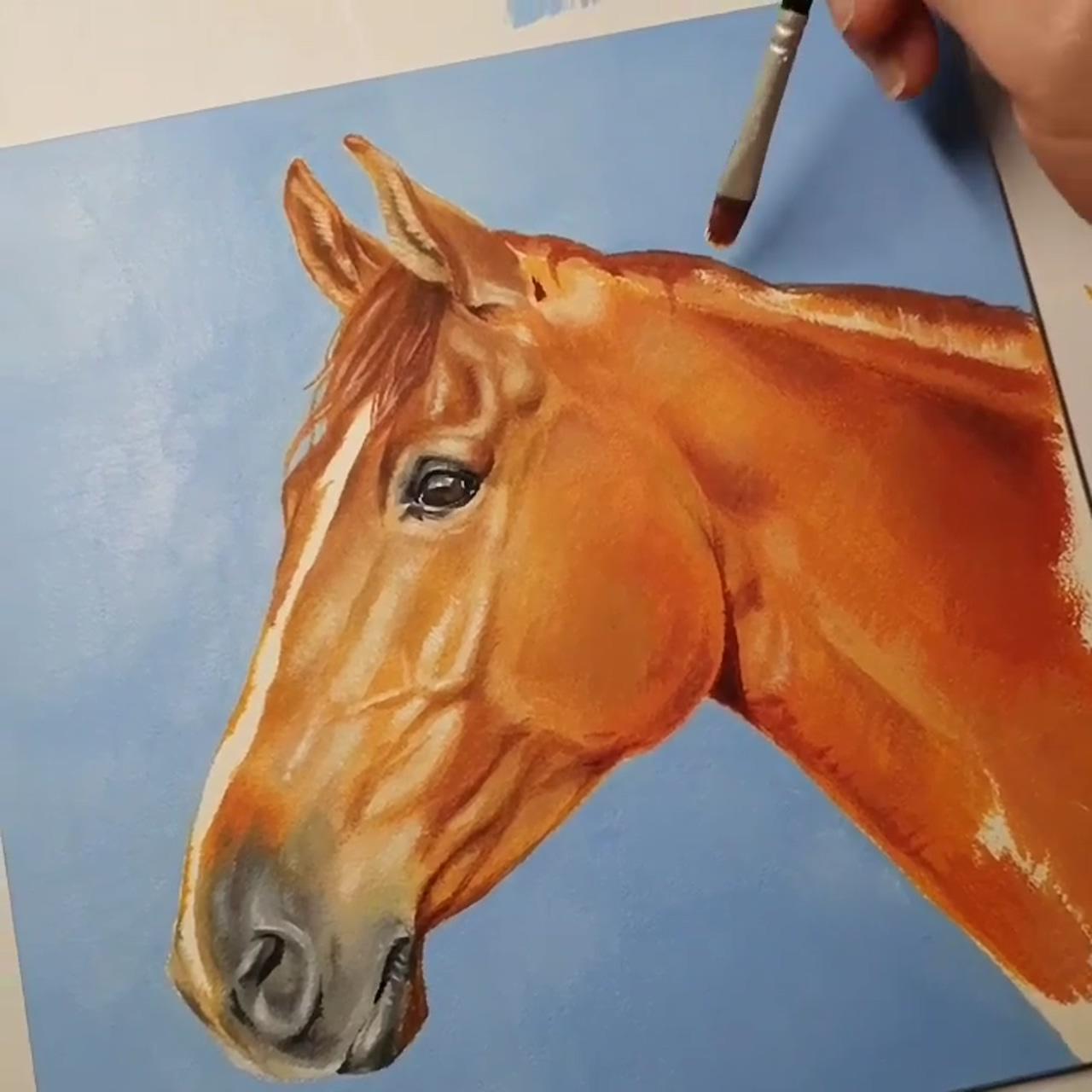 Painting drawing realistic animal colored art by satuma_art | how i draw realistic painting, tutorial realistic painting by satuma_art