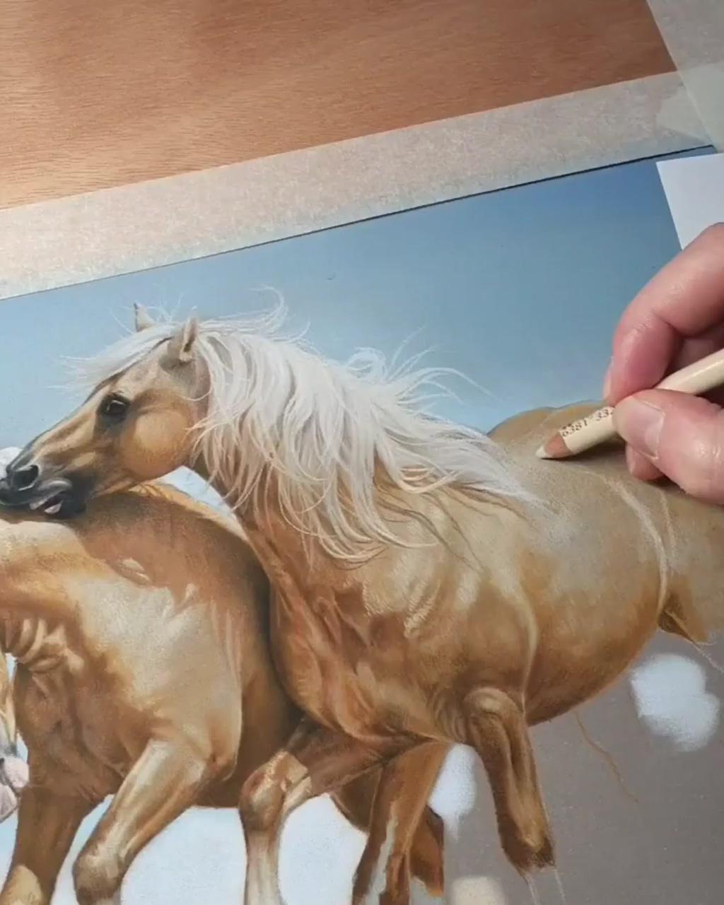 Painting drawing realistic animal colored art by satuma_art | how i draw realistic painting, tutorial realistic painting by satuma_art