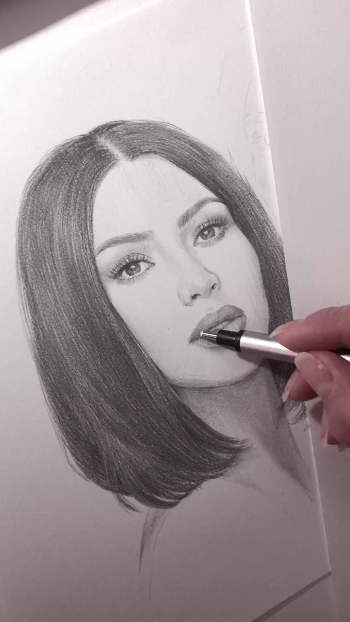 Pencil portrait of kim kardashian | how to draw a face. face proportions by nadia coolrista - youtube