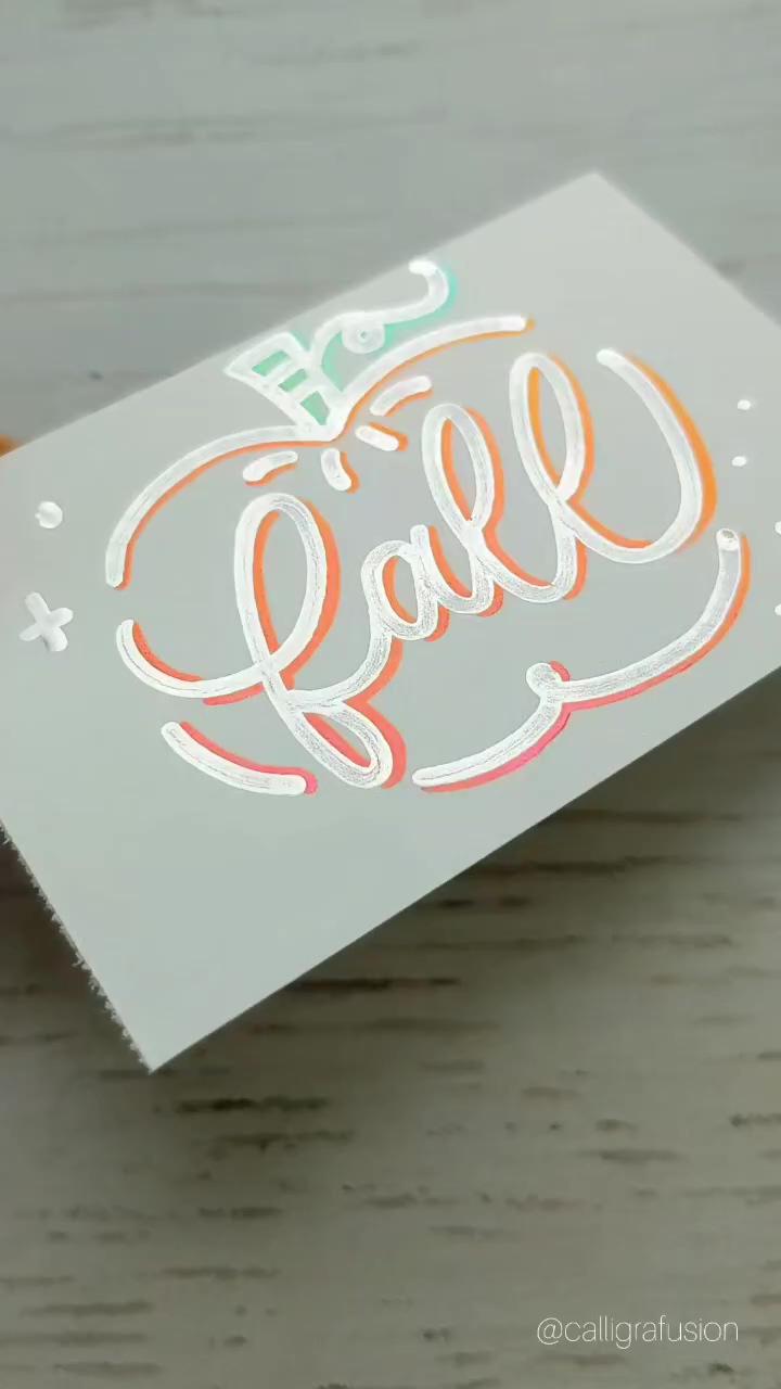Shinny lettering on yupo paper. mirror effect letters | 4 ways to write "hey"