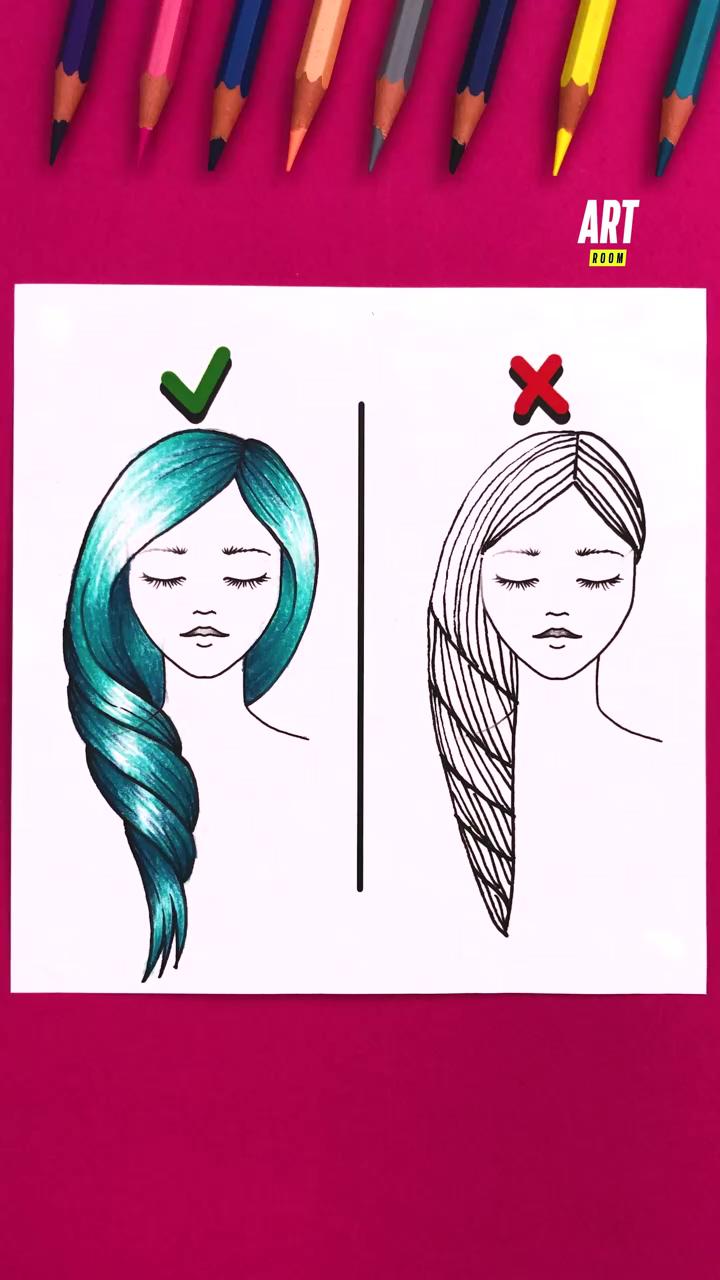 You will love improving the hair in your drawings | color palette