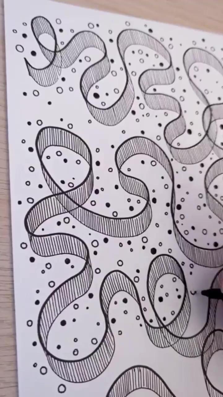 2 pen doodle relaxing scribble art tutorial,, most creative zen art | watercolor art, watercolor painting, watercolor art for beginners