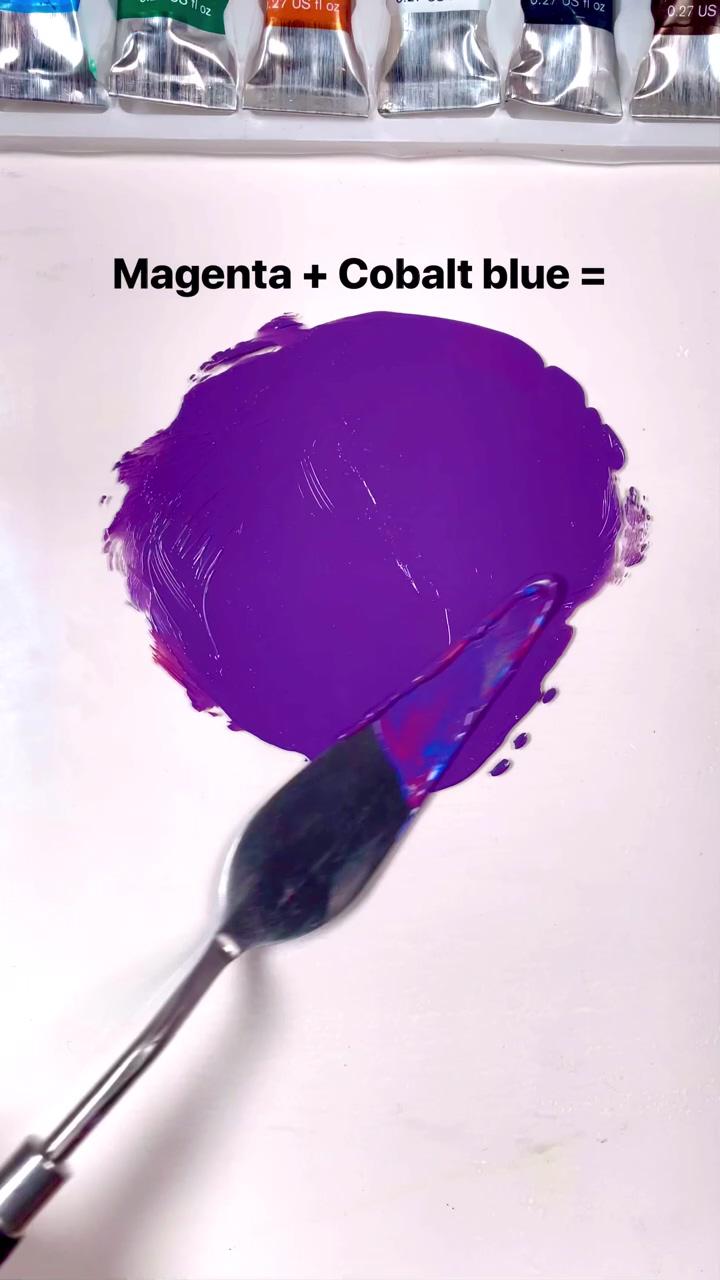 2 purple tints to make | color mixing chart acrylic