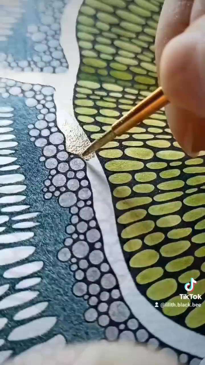 Abstract watercolor painting inspired by tree microscopic structure | beautiful art.