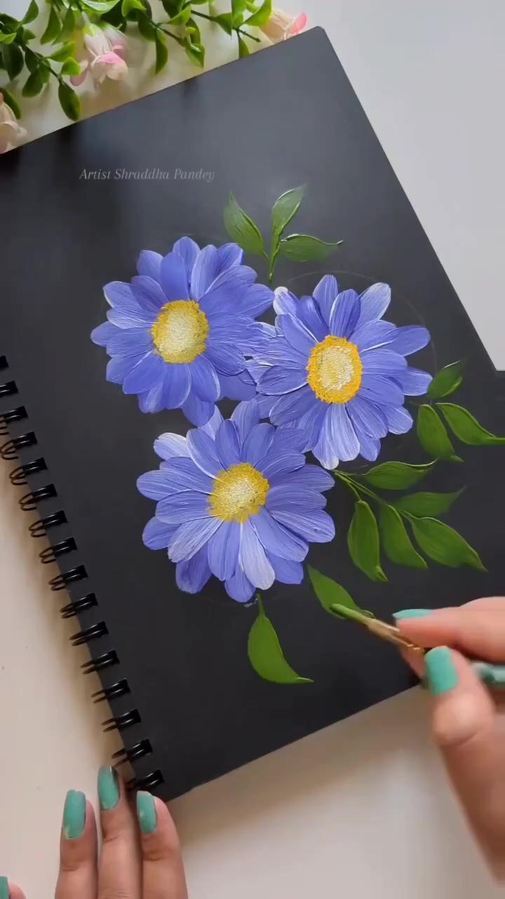 Adorable painting | sunflower painting acrylic painting flowers