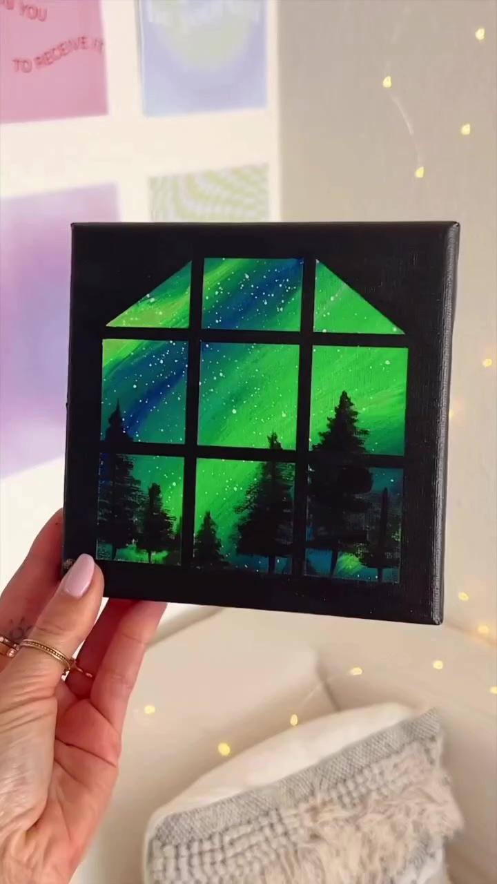 Art of painting northern lights; promise me you'll see it to the end funny pictures interested drawing