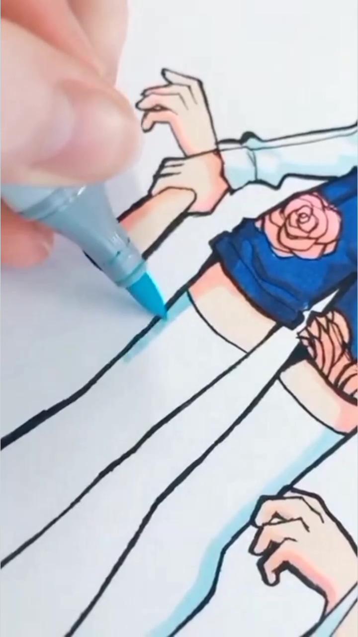 Art with ohuhu markers | painting tutorials