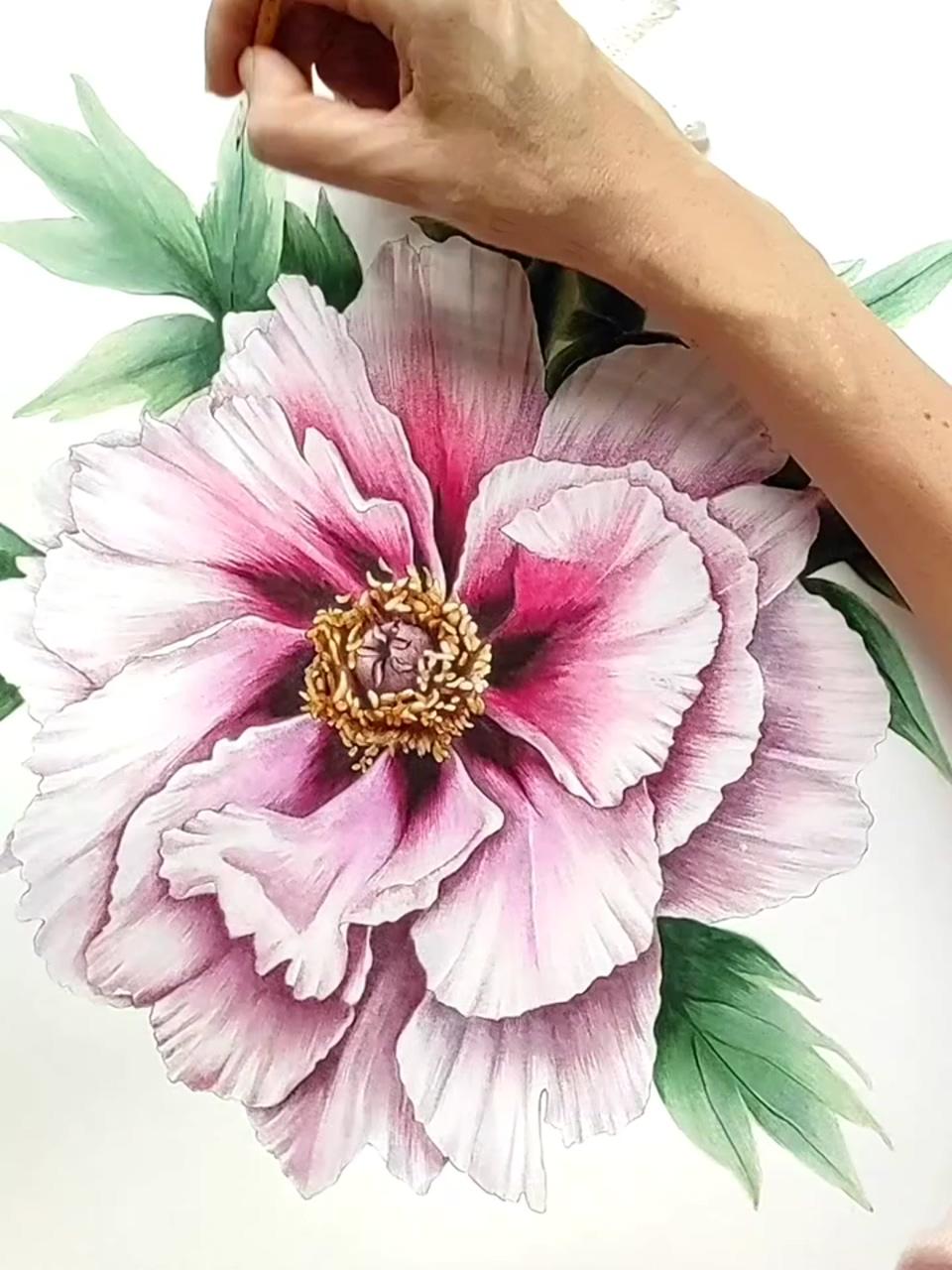 Beautiful botanicals; watercolor flowers tutorial