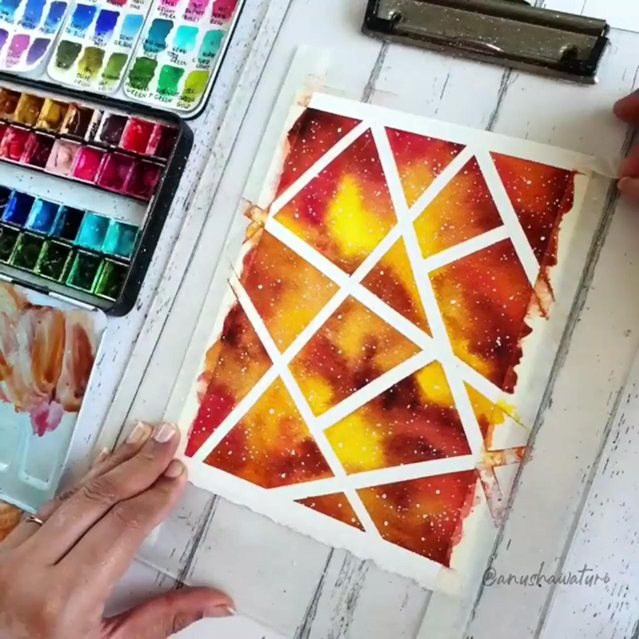 Beginner watercolor tutorial: how to paint with watercolors | canvas painting designs