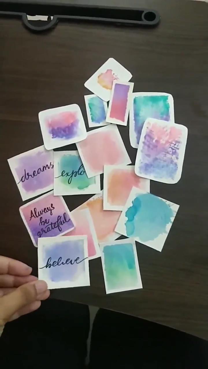 Blend in colors and make bookmarks,stickers,reminders, etc; finger paint with cellophane by josie lewis