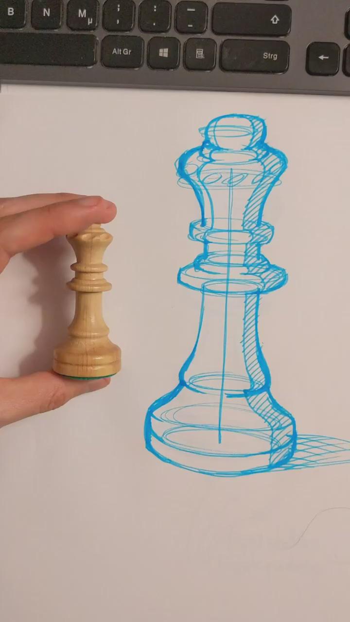 "chess queen" by philippe bietenholz; coffee mug doodles