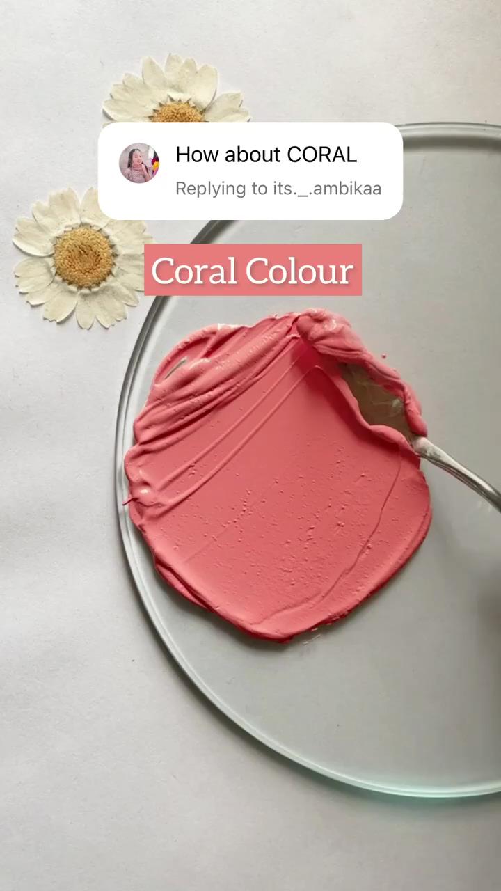 Coral credit: quinns_arte | making colors for thick acrylic painting