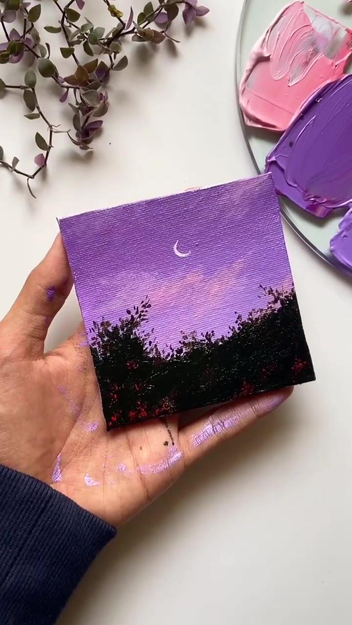 Diy watercolor painting | small canvas paintings