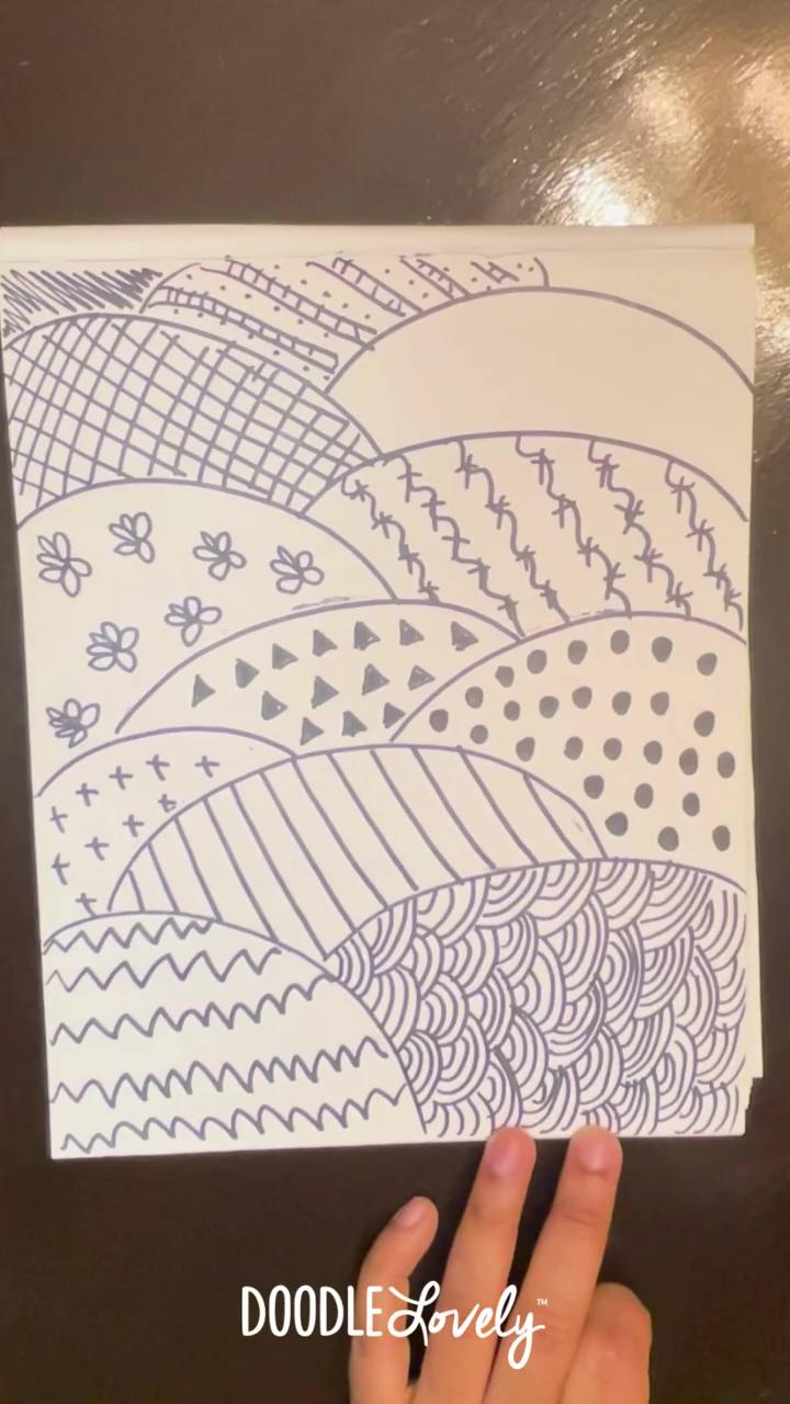 Doodling hills | doodle of the day