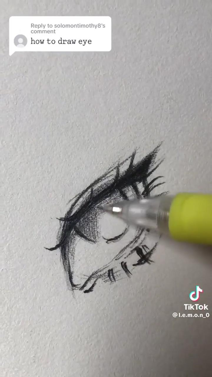 Draw a eye; art tools drawing