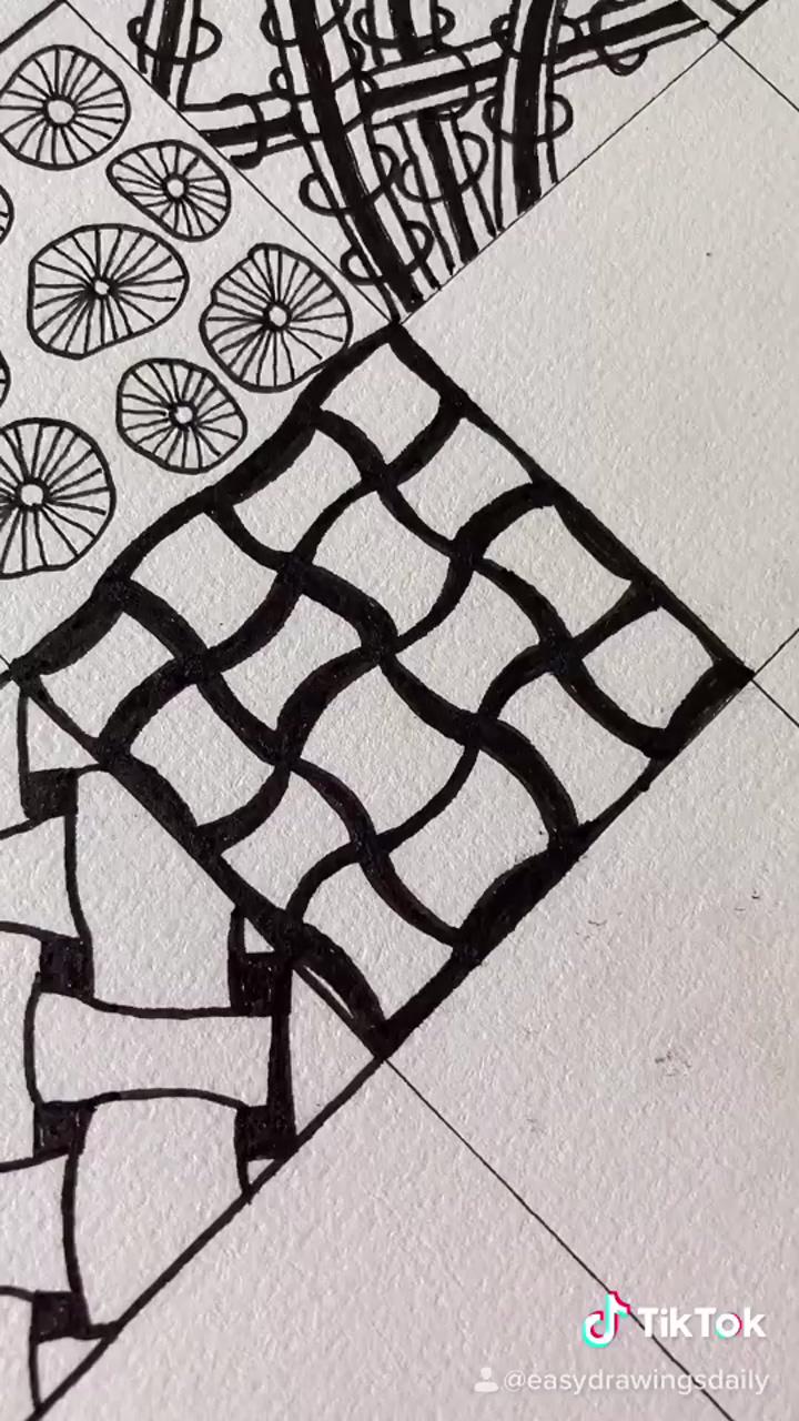 Drawing tutorials, doodle patterns, zentangle patterns, mandala patterns | easy doodles drawings