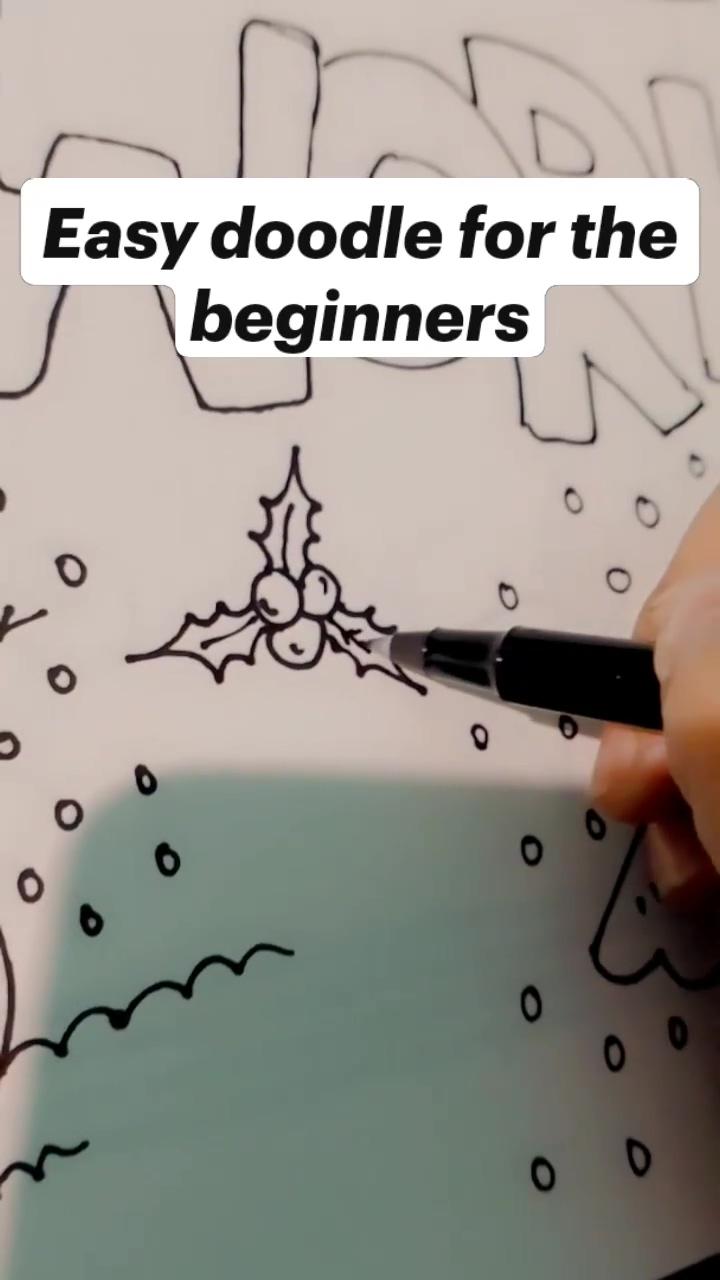Easy doodle for the beginners | this is how i [mostly] avoid going outside of the lines with alcohol markers while coloring