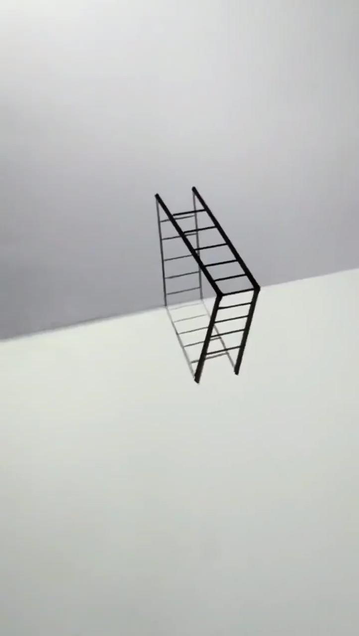 Easy drawing 3d ladder; art drawings beautiful