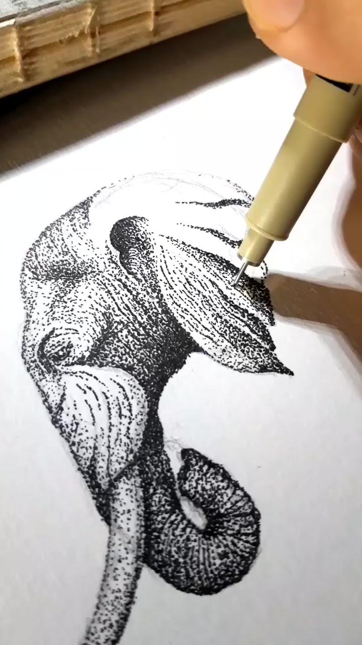 Elephant sketch | pencil drawings for beginners