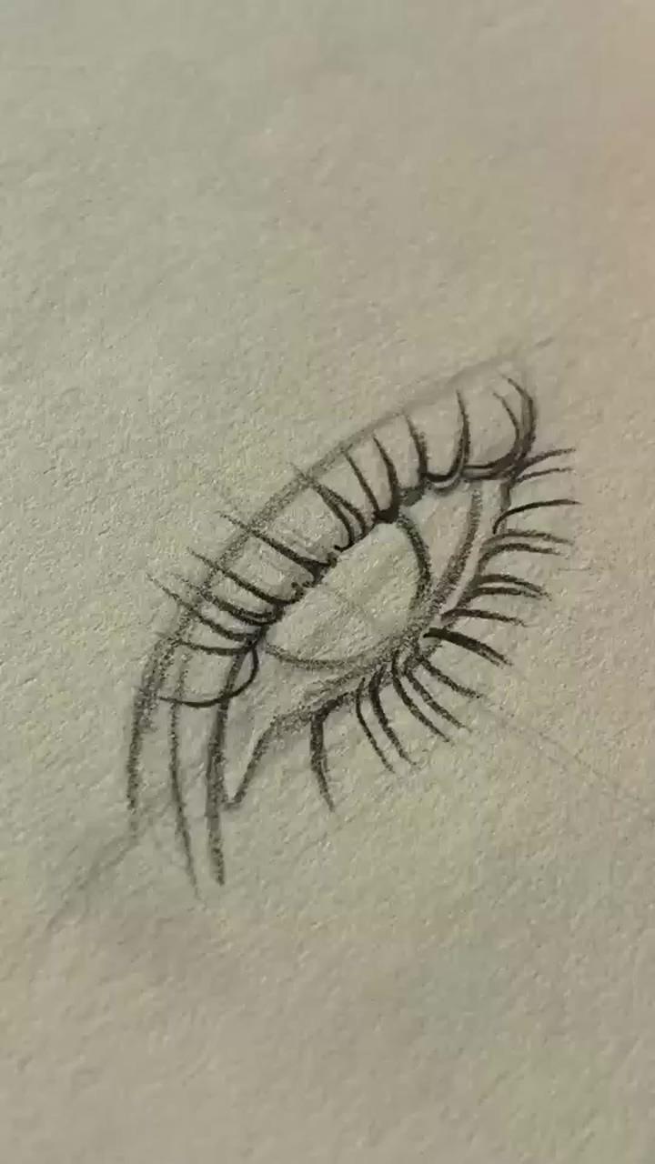 Eye sketch drawing #drawing #sketch #painting #sketching #draw #paint #eye #eyebrow #eyeliner | human eye drawing