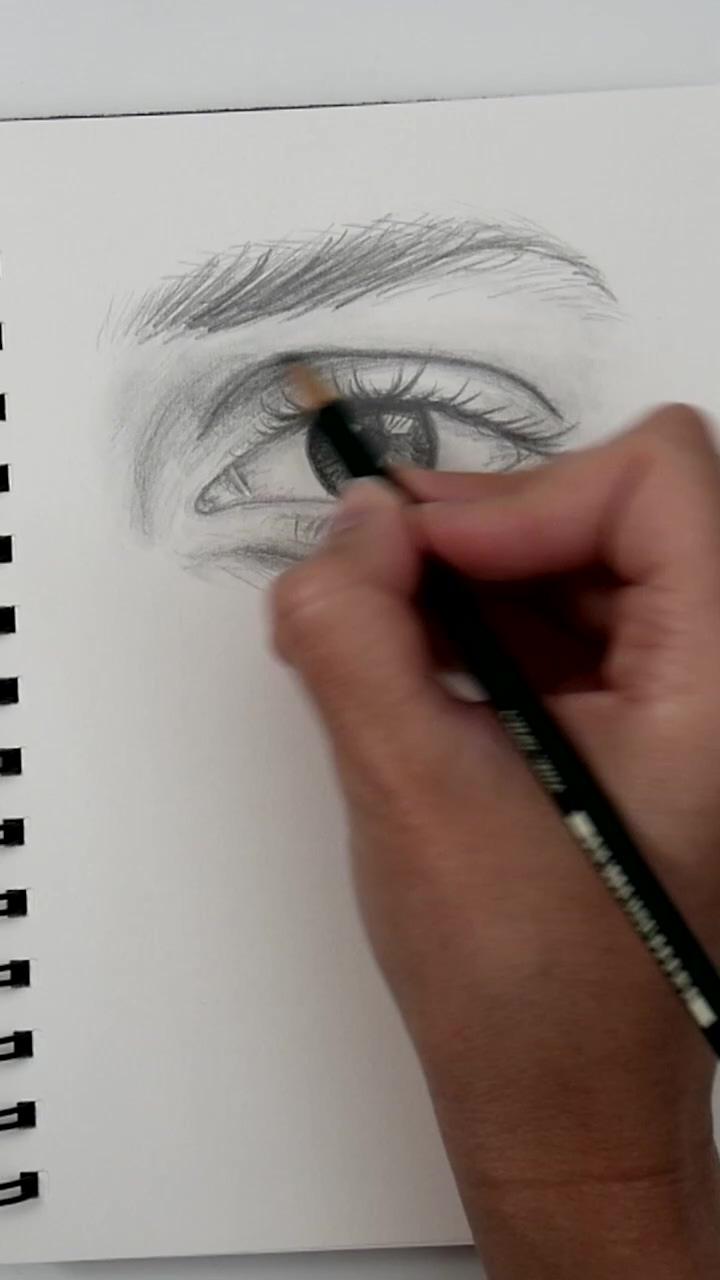 Eye sketch | eye drawing tutorial: basic sketch
