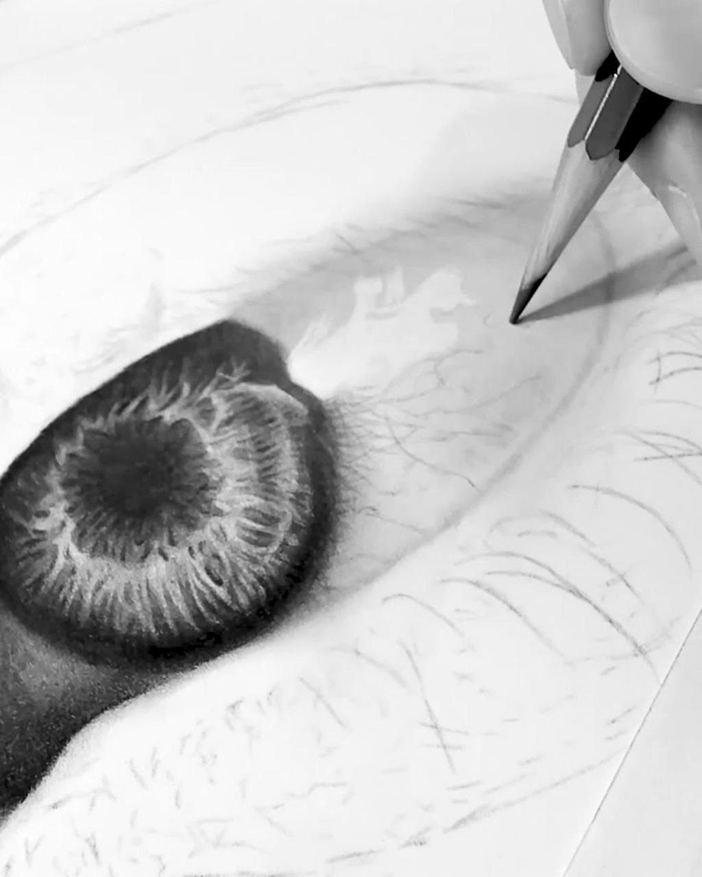 Eye veins | realistic eye sketch