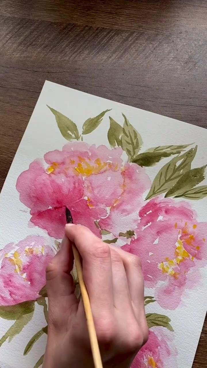 Floral watercolor techniques; great watercolor technique